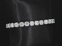 Witgouden armband briljant 18.00 ct - afbeelding 8 van  9