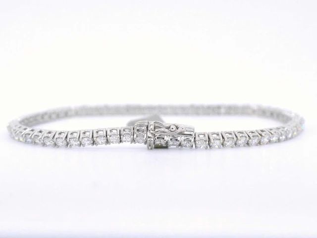 Witgouden armband briljant 4.50 ct - afbeelding 3 van  9