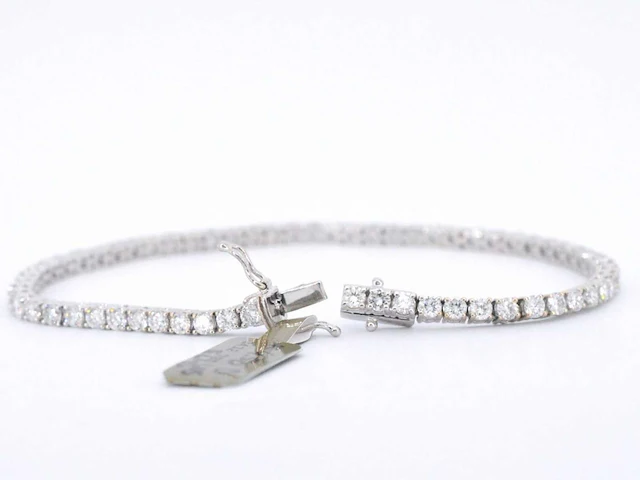 Witgouden armband briljant 4.50 ct - afbeelding 4 van  9