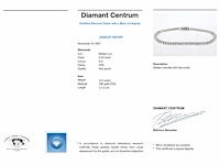 Witgouden armband briljant 4.50 ct - afbeelding 9 van  9