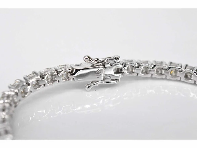 Witgouden armband briljant 5.40 ct - afbeelding 6 van  7