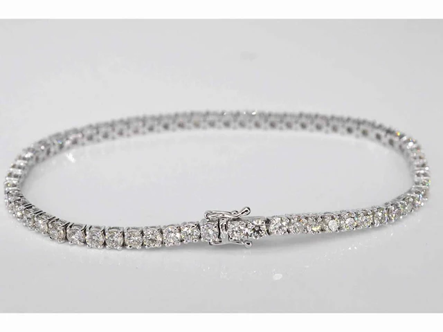 Witgouden armband briljant 5.40 ct - afbeelding 7 van  7