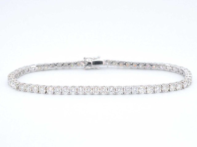Witgouden armband briljant 6.00 ct - afbeelding 1 van  10