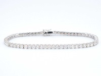 Witgouden armband briljant 6.00 ct - afbeelding 1 van  10
