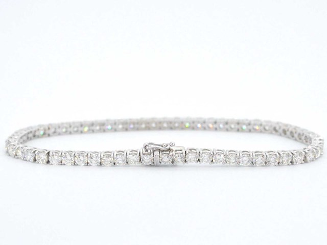 Witgouden armband briljant 6.00 ct - afbeelding 4 van  10