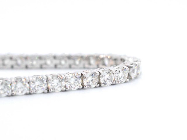 Witgouden armband briljant 6.00 ct - afbeelding 7 van  10