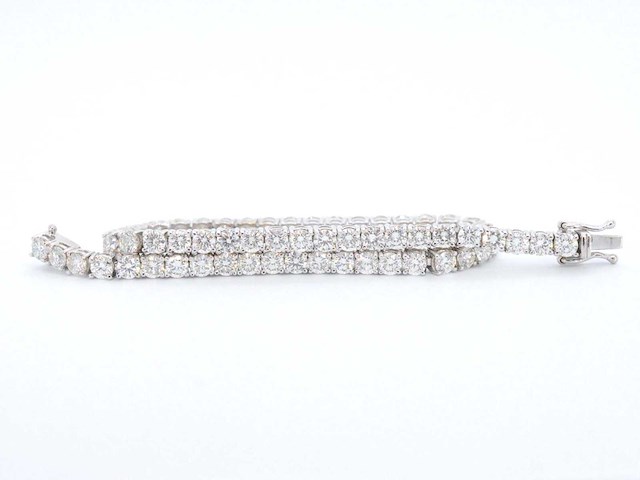 Witgouden armband briljant 6.00 ct - afbeelding 9 van  10