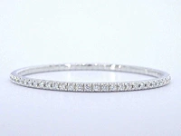 Witgouden armband briljant diamant