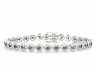 Witgouden armband diamant briljant