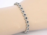 Witgouden armband diamant briljant - afbeelding 2 van  7