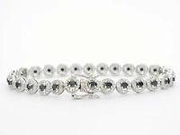Witgouden armband diamant briljant - afbeelding 3 van  7