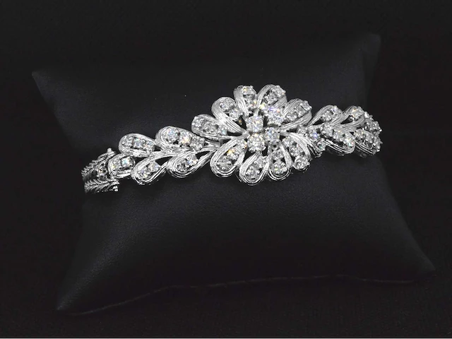 Witgouden armband diamant exclusief - afbeelding 3 van  9
