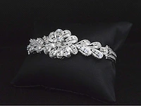 Witgouden armband diamant exclusief - afbeelding 4 van  9