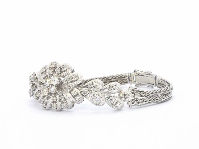 Witgouden armband diamant exclusief - afbeelding 5 van  9