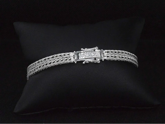 Witgouden armband diamant exclusief - afbeelding 8 van  9
