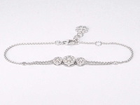 Witgouden armband diamanten