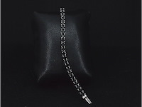 Witgouden armband met 15.00 carat zwarte briljant geslepen diamanten - afbeelding 8 van  9