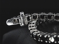 Witgouden armband met 15.00 carat zwarte briljant geslepen diamanten - afbeelding 9 van  9