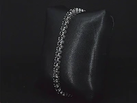 Witgouden armband met 15.00 carat zwarte briljant geslepen diamanten - afbeelding 6 van  11
