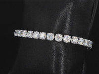 Witgouden armband met 18.00 carat briljanten - afbeelding 4 van  9