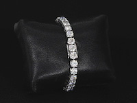 Witgouden armband met 18.00 carat briljanten - afbeelding 6 van  9