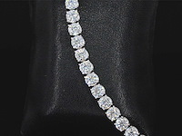 Witgouden armband met 18.00 carat briljanten - afbeelding 7 van  9