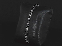 Witgouden armband met 7.00 carat zwarte briljant geslepen diamanten - afbeelding 4 van  8