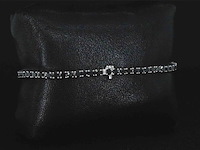 Witgouden armband met 7.00 carat zwarte briljant geslepen diamanten - afbeelding 5 van  8