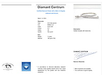 Witgouden armband met briljant geslepen diamanten 6.56 carat - afbeelding 3 van  8