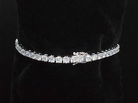 Witgouden armband met briljant geslepen diamanten 6.56 carat - afbeelding 6 van  8