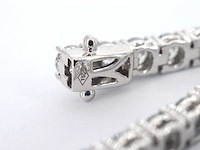 Witgouden armband met briljant geslepen diamanten 6.56 carat - afbeelding 8 van  8