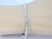 Witgouden armband met briljant geslepen diamanten 7.50 carat - afbeelding 2 van  6