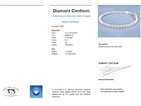 Witgouden armband met briljant geslepen diamanten 7.50 carat - afbeelding 3 van  6