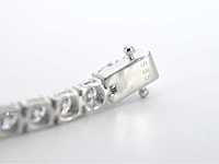 Witgouden armband met briljant geslepen diamanten 7.50 carat - afbeelding 6 van  6