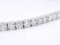 Witgouden armband met briljant geslepen diamanten 9.00 carat - afbeelding 2 van  13