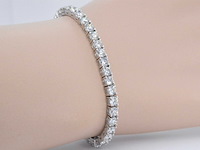 Witgouden armband met briljant geslepen diamanten 9.00 carat - afbeelding 6 van  13
