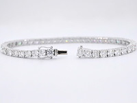 Witgouden armband met briljant geslepen diamanten 9.00 carat - afbeelding 8 van  13