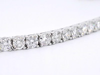 Witgouden armband met briljant geslepen diamanten 9.00 carat - afbeelding 2 van  13
