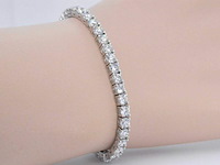 Witgouden armband met briljant geslepen diamanten 9.00 carat - afbeelding 6 van  13