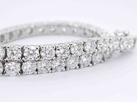 Witgouden armband met briljant geslepen diamanten 9.00 carat - afbeelding 9 van  13