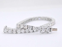 Witgouden armband met briljant geslepen diamanten 9.00 carat - afbeelding 10 van  13