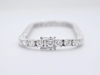 Witgouden armband met briljant geslepen diamanten 9.00 carat - afbeelding 13 van  13