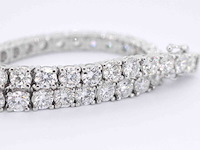 Witgouden armband met briljant geslepen diamanten 9.00 carat - afbeelding 9 van  13