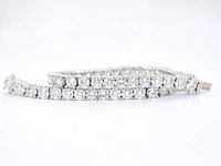 Witgouden armband met briljant geslepen diamanten 9.00 carat
