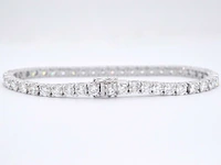 Witgouden armband met briljant geslepen diamanten 9.00 carat - afbeelding 7 van  13