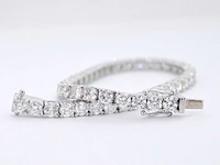 Witgouden armband met briljant geslepen diamanten 9.00 carat - afbeelding 10 van  13