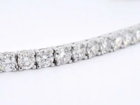 Witgouden armband met briljant geslepen diamanten 9.00 carat - afbeelding 2 van  13