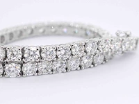 Witgouden armband met briljant geslepen diamanten 9.00 carat - afbeelding 9 van  13
