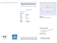 Witgouden armband met diamant 0.10 carat - afbeelding 3 van  7