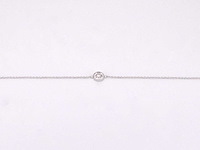 Witgouden armband met diamant 0.10 carat - afbeelding 6 van  7